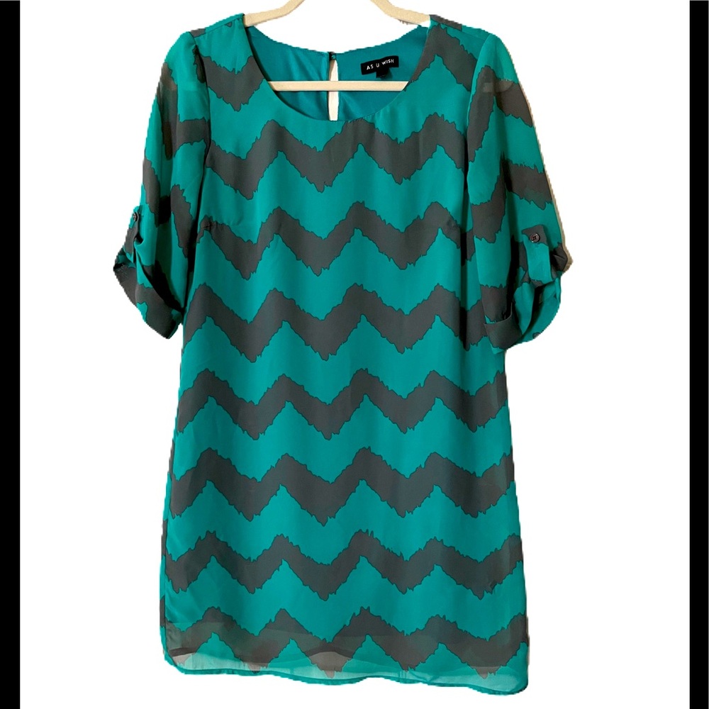 Ladies Chevron Babydoll Dress